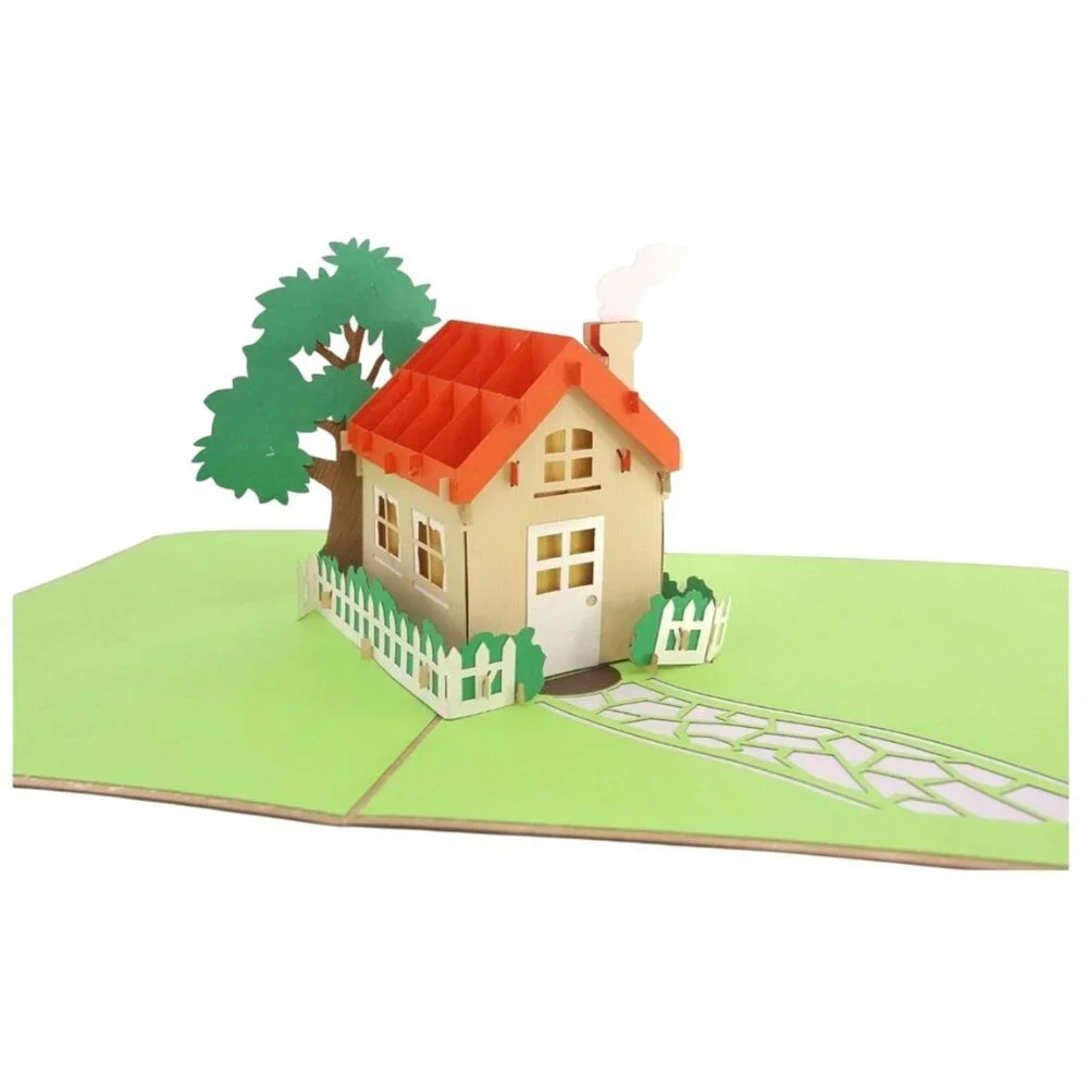 PopLife Family House 3D Pop Up Card House Warming New Home Housewarming Party